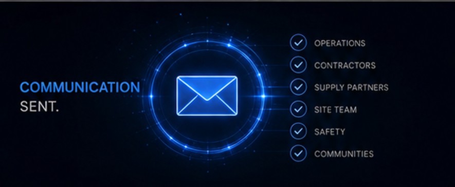 Communication sent.